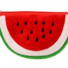 Bronze Times (TM)Womens Lovely Fuzzy 3D Cartoon Fruit Mini Pouch Coin Purse (Red