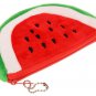 Bronze Times (TM)Womens Lovely Fuzzy 3D Cartoon Fruit Mini Pouch Coin Purse (Red