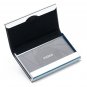 Leather Business Credit Card Holder / Front Pocket Wallet With Magnetic - Black
