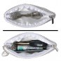 Zippered Coin Purse Women Card Cases Crystal Mini Wallet with Keychain Pouches