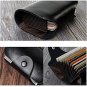 Genuine Leather Credit Card Holder - Slim Flat Thin organ Wallet Money Clip for