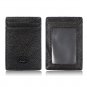 Aprince Genuine Leather Slim Card Case Wallet - Compact ID Window Wallet Purse -