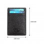 Aprince Genuine Leather Slim Card Case Wallet - Compact ID Window Wallet Purse -