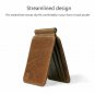 HaloVa Men's Leather Money Clip, Credit Cards Case Business Cards Holder, Billfo