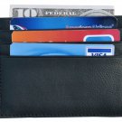Leather Slim Front Pocket Wallet for Men -Credit Card Holder 6 Card Case