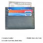 Leather Slim Front Pocket Wallet for Men -Credit Card Holder 6 Card Case