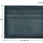 Leather Slim Front Pocket Wallet for Men -Credit Card Holder 6 Card Case