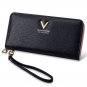 Women Long Clutch Leather Wallet Latest Credit Card Safe Holder/Case black