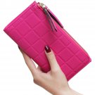 Women's Rose Leather Top Quality Wallet Latest Credit Card Safe Holder/Case