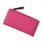 Women's Rose Leather Top Quality Wallet Latest Credit Card Safe Holder/Case