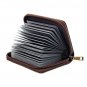Wallet Large Capacity Luxury Genuine Leather Purse 26 Credit Cards Orange