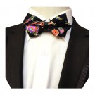 Men's Multi Color Paisley Floral Butterfly Adult Bowtie Tuxedo Bow Tie