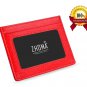 Zhoma RFID Blocking Minimalist Front Pocket Wallet Leather Credit Card Holder wi