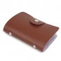 BIBITIME Red Soft Leather Wallets Credit Card Holder ID Business Case Purse Snap