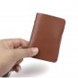 BIBITIME Red Soft Leather Wallets Credit Card Holder ID Business Case Purse Snap