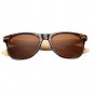 Shiratori Prevent Radiation Classic Bamboo Wood Sunglasses Bean