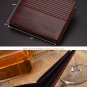 Men’s Bifold Wallet,Male Slim Wallets,Auker Western Vintage Style Short Hybrid