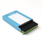 ECM09A04 Green Black Leadership Leather Wallet Stainless Steel Money Clip and 14