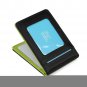 ECM09A04 Green Black Leadership Leather Wallet Stainless Steel Money Clip and 14