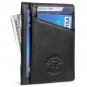 Mens Wallet Minimalist Genuine Leather Slim Wallet,RFID Blocking,Gift Box Packin