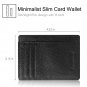 Famavala Minimalist Genuine Leather Front Pocket Wallet-Slim RFID Blocking Walle