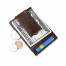 HYHZ Men's 100% Full Grain Leather Wallet With 1 Card Holder,packed in a box …