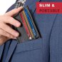 Luxspire Front Pocket RFID Blocking Leather Slim Wallet, Money Clip, Credit Card