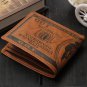 OURBAG Mens US $100 Dollar Bill Leather Bifold Card Holder Wallet Handbag Purse
