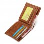 OURBAG Mens US $100 Dollar Bill Leather Bifold Card Holder Wallet Handbag Purse