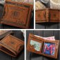 OURBAG Mens US $100 Dollar Bill Leather Bifold Card Holder Wallet Handbag Purse