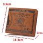 OURBAG Mens US $100 Dollar Bill Leather Bifold Card Holder Wallet Handbag Purse