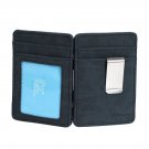 ECM07A04 Steel Blue Solid Magic Wallet and Credit/ID Case Boyfriend Presents Lea