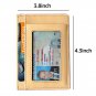 Wallets for Men Rfid Blocking Wallet Top Grain Cow Hide Leather Druable (Ivory T