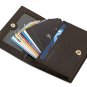 Men's Slim Leather Business Credit Card Holder With A Gift Box (Black)