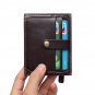 Secure Sleeves Front Pocket Wallet Mini Unisex Credit Card Holder with Zipper an