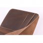 ZE Men's Handmade Front Pocket Vertical Bifold Short Leather Wallet,Vintage Styl