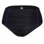 EnlaChic Women Plus Size High Waisted Side Ruched Bikini Bottom Shorts Briefs,Pu