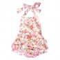 Lisianthus Baby Girls' Ruffles Romper Dress Summer Clothing Rose A Size 24M