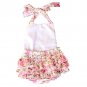 Lisianthus Baby Girls' Ruffles Romper Dress Summer Clothing Rose A Size 24M