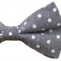 Flairs New York Gentleman's Essentials Chambray Bow Tie (Bow Tie Only, Coal Blac