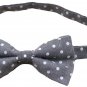 Flairs New York Gentleman's Essentials Chambray Bow Tie (Bow Tie Only, Coal Blac