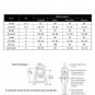 Women Stylish Long Sleeve Full Print Loose Tunic Top Black-White M
