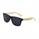 Men's Bamboo sunglasses wooden Lenses Wood Arms Classic Black