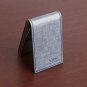 YDC06B02 Silver Grey Working Day Gift Idea Artificial Leather Card Holder Presen