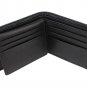 Women Wallet Zipper Genuine Leather Credit Card Holder (Black)