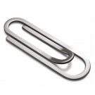 CKLT Man Metal Stainless Steel Silver Slim Money Clip Wallet Card Holder Paper C