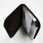 Business Name Card Holder PU Leather Magnetic Case - Dark Brown