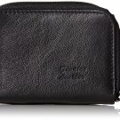 Leathers Wallet Latest Genuine Mini ID Credit Card Holder (Black)