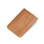 STANCHION Men's I Shape Genuine Leather Money Clip Wallet And Credit Card Holder