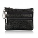 Women Small Cute Cowhide Leather Wallet, May zhang Soft Mini Coin Purse with Key